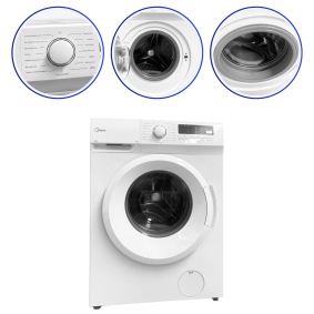 Pralka  automatyczna midea slim 7 kg 1200 obr  MFNEW70-145 Biała D5147-7 /K