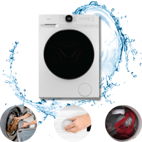 Pralka automatyczna MIDEA MF200W80WB-14AS  8 kg  1400 obr D5147-8 /U 
