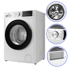 Pralka CHiQ CFL80-14586IM3XBW 8kg B 1400 obr/min inwerter para AI 15 programów D5415 /K