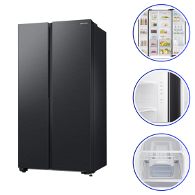 Lodówka Samsung RS62DG5003B1 Side by Side 655L No Frost zdalne sterowanie grafitowa stal A5031 /E