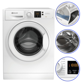 Pralka Bauknecht BPW 814 A 8kg 1400 obr Kurz45 AntiAllergy Klasa A D5467 /K