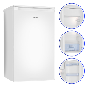 Lodówka jednodrzwiowa Amica KS361155W 83L biała Klasa E A5287 / K