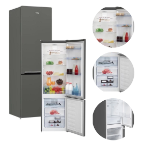 Lodówka wolnostojąca RCNA305K20MG No Frost 182cm 305L szara A5297/1 /K 