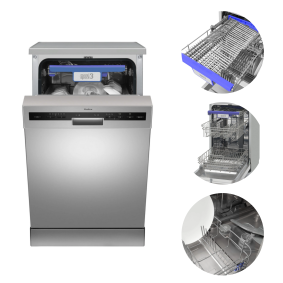 Zmywarka wolnostojąca  Amica 9l 10 kpl srebrna GSP 531 100 E  E1993 /K