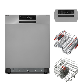 Zmywarka Sharp QW-NA25GU44BS-DE do zabudowy 60 cm 14 kpl E1889 /K