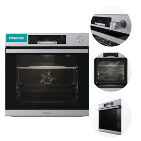Piekarnik HISENSE BSA66226AX 77 l A inox termoobieg Pizza AquaClean K1597 /K