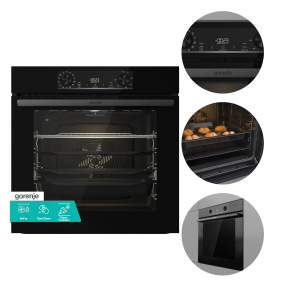 Piekarnik GORENJE BPS6737E14BG 77 l A+ czarny termoobieg K1609 /U