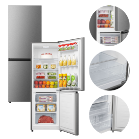 Lodówko-zamrażarka Hanseatic HKGK16155CI 230 l 36 dB klasa C A5466 /K