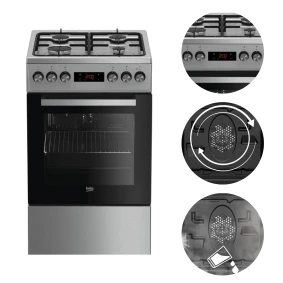 Kuchnia gazowo-elektryczna FSE52326DXD 50cm czyszczenie parowe C1669 /U  CENA