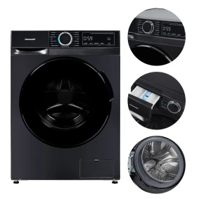 Pralka Hanseatic HWMA714ABI 7 kg 1400 obr parowa czarna D7457 /K