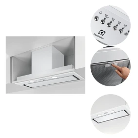 Okap do zabudowy Electrolux LFG719W 80 cm 580 m3/h Hob2Hood biały G1611 /K