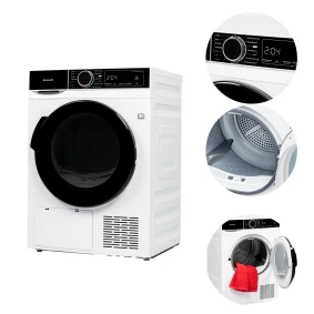 Suszarka Hanseatic HWT8DGT 8 kg pompa ciepła 65 dB biała D7492 /K