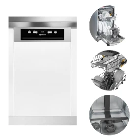 Zmywarka do zabudowy Bauknecht BK4PC11BS7A0 45 cm 11 kpl C E1999 /K