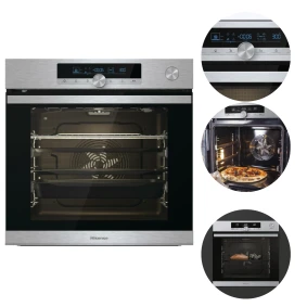 Piekarnik Hisense BSA66334PX 77l pyroliza AirFry+ 300°C termosonda K1616 /K