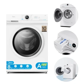 Pralka Midea MF10EW80BA10 8kg 1400obr Steam Care Inverter Klasa A D7347 /K