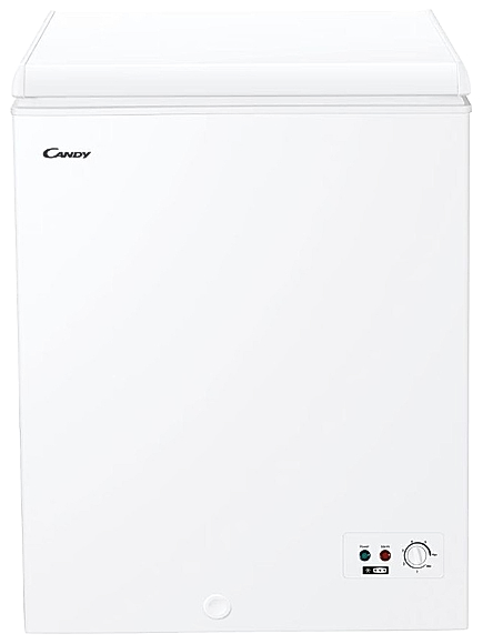 Zamrażarka skrzyniowa Candy CCHH 145E | Arctic Resistant (praca do -15°C), Freeze circle fresh, uszczelka antybakteryjna | 137 l, klasa E, 39 dB, 4 gwiazdki, szer. 69,5 cm | biała