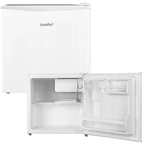 Mini lodówka Comfee RCD76WH2 | komora niskiej temperatury, drzwi odwracalne, powłoka antybakteryjna | 43 l, klasa E, wys. ok. 49 cm | biała