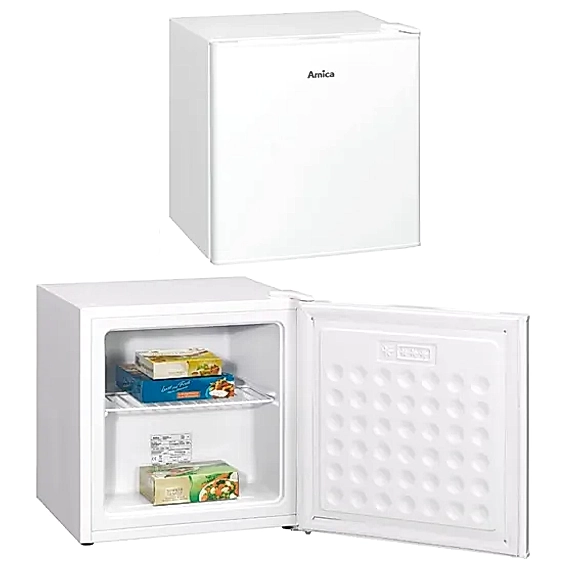 Mini zamrażarka kostka Amica GB15151W | 32 l, klasa E, 39 dB, wys. 50 cm | biała | NETSKLEP.COM