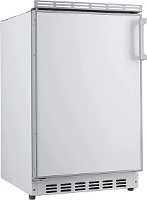 Lodówka podblatowa PKM KS82.3EUB | oświetlenie LED, drzwi odwracalne, regulowany termostat | 83 l (68/15 l), klasa E, 41 dB, zamrażalnik 3 gwiazdki, wys. 82,1 cm, szer. 50 cm | biała
