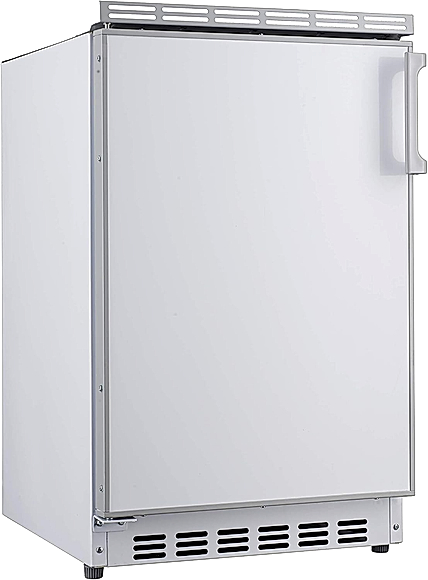Lodówka podblatowa PKM KS82.3EUB | oświetlenie LED, drzwi odwracalne, regulowany termostat | 83 l (68/15 l), klasa E, 41 dB, zamrażalnik 3 gwiazdki, wys. 82,1 cm, szer. 50 cm | biała | NETSKLEP.COM
