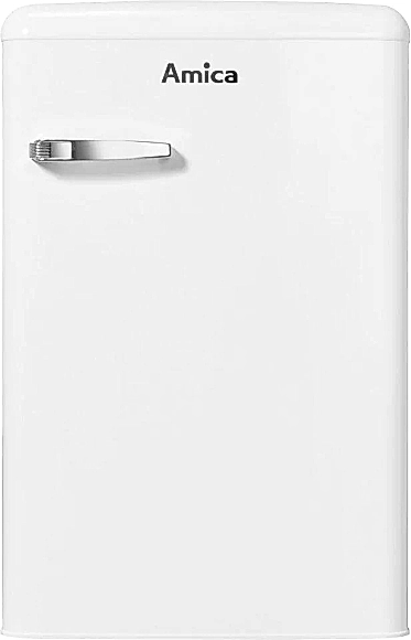 Lodówka Amica KSR361160W | Styl Retro | 86 cm, klasa D, 37 dB | Biała