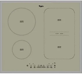 Płyta indukcyjna Whirlpool ACM 808/BA/S | FlexiCook (łączenie pól), Booster, timer i blokada rodzicielska | 4 pola, 7,2 kW, sterowanie dotykowe, szer. 58 cm | srebrna