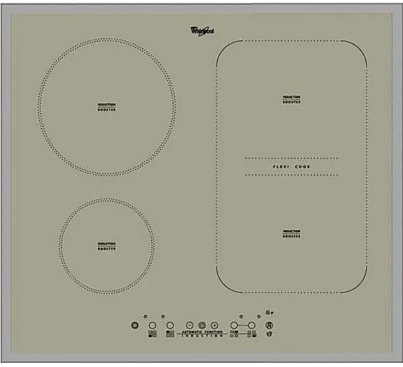 Płyta indukcyjna Whirlpool ACM 808/BA/S | FlexiCook (łączenie pól), Booster, timer i blokada rodzicielska | 4 pola, 7,2 kW, sterowanie dotykowe, szer. 58 cm | Biała | NETSKLEP.COM