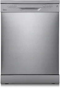 Zmywarka wolnostojąca Midea SF 3.60NW PRO | sterowanie przez WiFi (aplikacja), program 90 min i ekspresowy 30 min, opóźnienie startu 1-24 h | 14 kompletów, klasa E, 47 dB, szer. 60 cm | biała