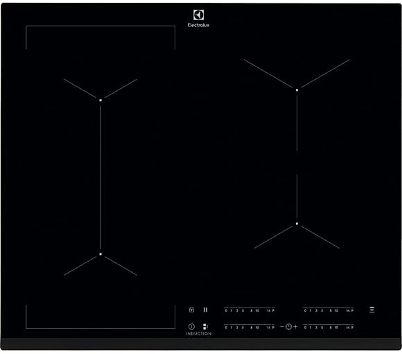 Płyta indukcyjna Electrolux EIV634 SLIM FIT | Bridge, Hob2Hood, PowerBoost | 60 cm, 4 pola grzewcze, 7,35 kW | Czarny / Slim-Fit | NETSKLEP.COM