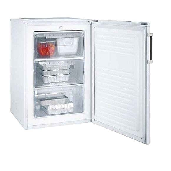 Zamrażarka wolnostojąca Candy CCTUS 482WHN | szufladowa (3 szuflady), zmiana kierunku otwierania drzwi, sterowanie mechaniczne | 64 l, klasa F, 4 gwiazdki, wys. 85 cm | biała | NETSKLEP.COM