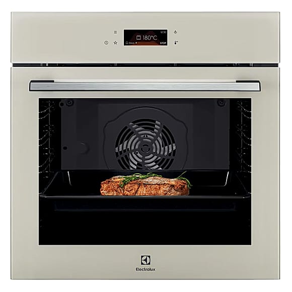Piekarnik do zabudowy Electrolux LOE8F38S 700 MealAssist, 72 l, A+, srebrne szkło, termoobieg, kataliza/AquaClean, TFT EXCite, funkcja Pizza i SoftClosing.