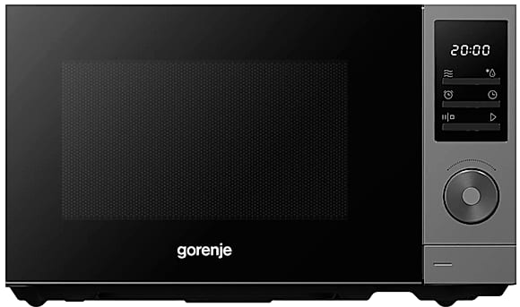 Kuchenka mikrofalowa Gorenje MO20A3T4 | 20 l, 700 W, 5 poziomów mocy, AutoMenu, AquaClean, talerz 25,5 cm | szaro-czarna | NETSKLEP.COM
