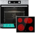 Zestaw do zabudowy Gorenje Inox Set 4 | piekarnik BCS6737E06X 77 l + płyta ceramiczna HiLight ECD634SC, AirFry, Pizza, AquaClean | inox | NETSKLEP.COM