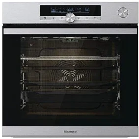 Piekarnik do zabudowy Hisense BSA66334PX | 77 l, A+, pyroliza, termosonda, Pizza 300°C, Air Fry z parą, Dodanie pary+, inox