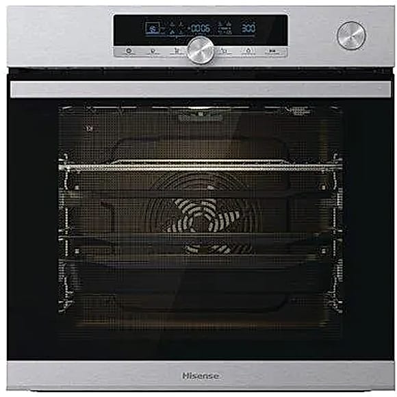 Piekarnik do zabudowy Hisense BSA66334PX | 77 l, A+, pyroliza, termosonda, Pizza 300°C, Air Fry z parą, Dodanie pary+, inox | NETSKLEP.COM
