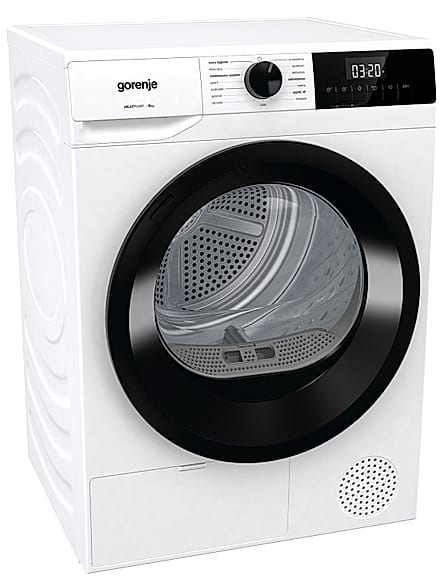 Suszarka Gorenje DHNE82/PL G200 | 8 kg, pompa ciepła, klasa D, AntiCrease, AirRefresh, SuperHygiene, AutoDrain, 64 dB | NETSKLEP.COM