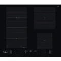 Płyta indukcyjna Whirlpool WF S4160 BF 59 cm - FlexiSide, ChefControl, 6. Zmysł, Booster, 4 pola, sterowanie Slider, 7,2 kW - czarna | NETSKLEP.COM