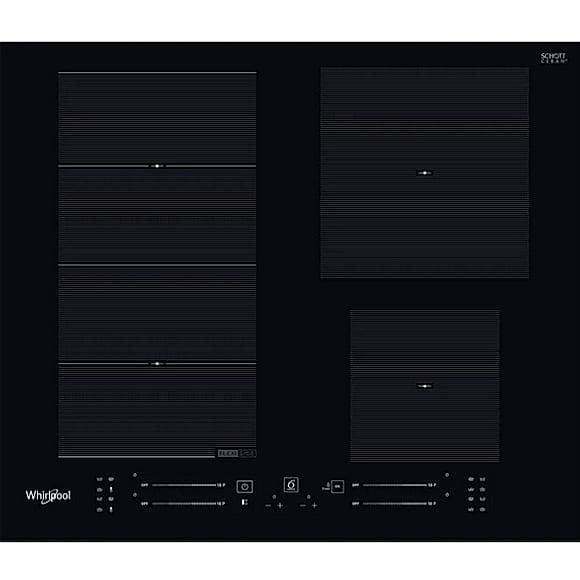 Płyta indukcyjna Whirlpool WF S4160 BF 59 cm - FlexiSide, ChefControl, 6. Zmysł, Booster, 4 pola, sterowanie Slider, 7,2 kW - czarna | NETSKLEP.COM