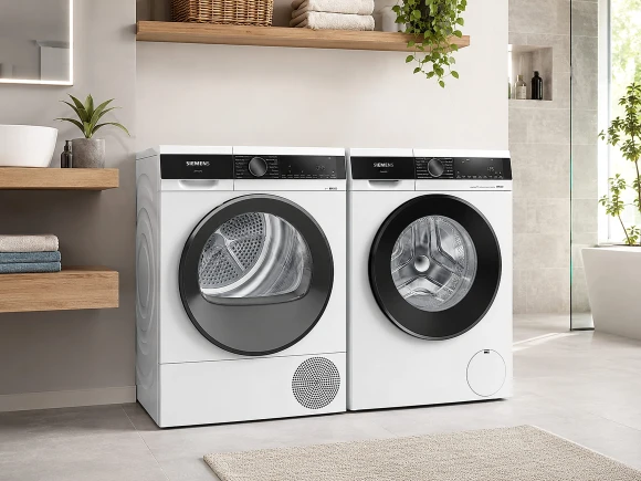 Zestaw Siemens iQ500 WG44G2Z40 + WQ33G2D40 | pralka 9 kg i suszarka 8 kg z pompą ciepła | speedPack L, smartFinish, autoDry | NETSKLEP.COM