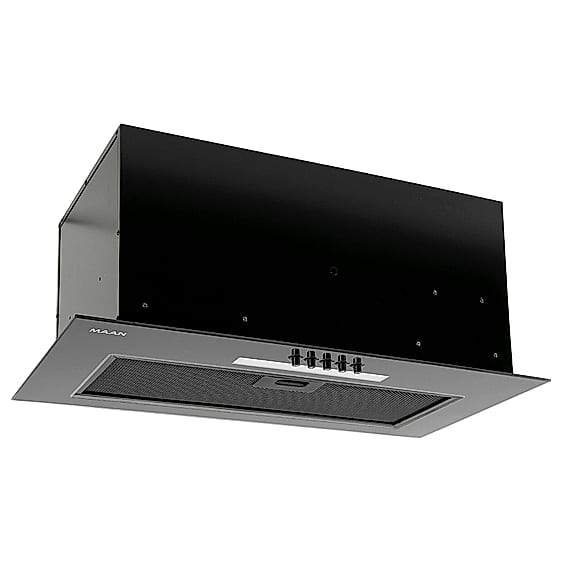 Okap do zabudowy MAAN Tytan 2 L 60 400 59,6 cm | wydajność 415 m³/h, 3 biegi | LED 3800 K, klasa C, czarny | NETSKLEP.COM