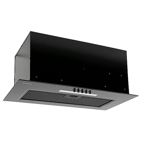 Okap do zabudowy MAAN Tytan 2 L 60 400 59,6 cm | wydajność 415 m³/h, 3 biegi | LED 3800 K, klasa C, czarny | NETSKLEP.COM