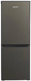 Lodówka MPM-215-KB-39/E 150 cm dark inox | chłodziarka 138 l, zamrażarka 69 l | klasa E, 40 dB
