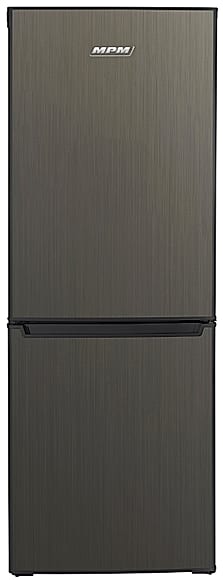 Lodówka MPM-215-KB-39/E 150 cm dark inox | chłodziarka 138 l, zamrażarka 69 l | klasa E, 40 dB | NETSKLEP.COM