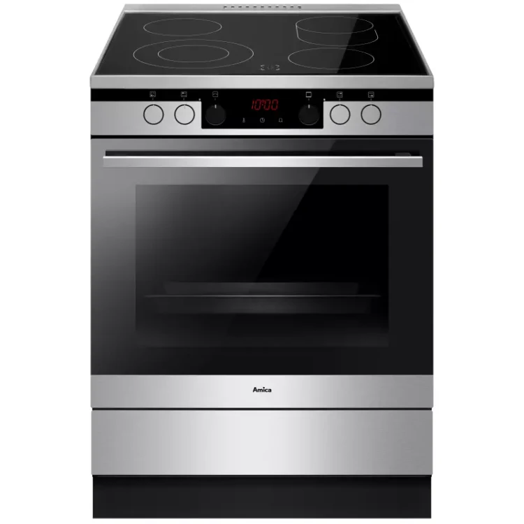 Kuchnia elektryczna Amica SHPCX 916 101 E X-type 60 cm | Piekarnik 77 l A+ | Płyta ceramiczna, pyroliza, termoobieg, SoftClose | NETSKLEP.COM