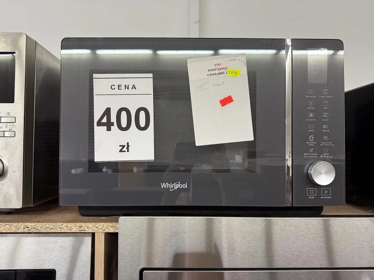 Kuchenka mikrofalowa Whirlpool MWF 259 SG 25 l | 800 W | 6. Zmysł, Crisp, para, termoobieg, grill 1300 W | NETSKLEP.COM