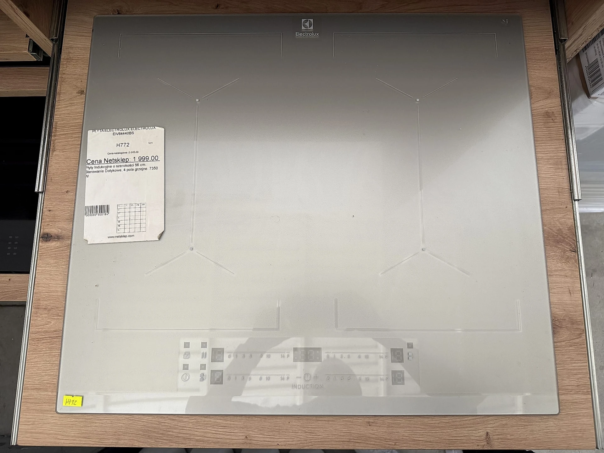 Płyta indukcyjna Electrolux EIV64440BS MultipleBridge 600 | 60 cm, 4 pola, 7,35 kW | DoubleBridge, PowerBoost, DirectTouch | NETSKLEP.COM
