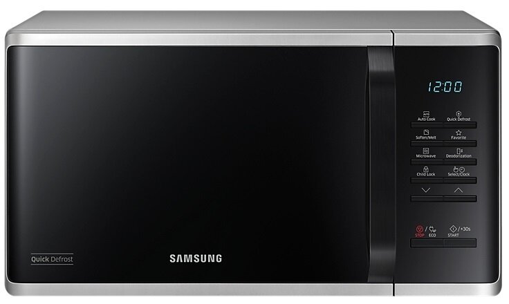 Mikrofalówka Samsung MS23K3513AS/EO | 23 l, 800 W | Quick Defrost, Auto Cook, Ceramic Inside, Deodoryzacja | NETSKLEP.COM