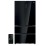 Lodówka French Door Haier HFR79F19DFGB | 703 l, No Frost, klasa D | kostkarka, 36 dB, czarne szkło | NETSKLEP.COM
