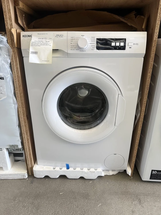 Pralka KOENIC KWM 6117 D | 6 kg, 1200 obr./min, klasa D | Slim 41,6 cm, 14 programów, 78 dB | NETSKLEP.COM