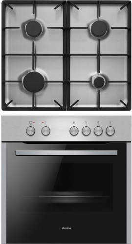 Zestaw do zabudowy Amica EHEG 933 101 E | piekarnik 65 l + płyta gazowa 4 palniki | termoobieg, SteamClean, SoftClose | NETSKLEP.COM